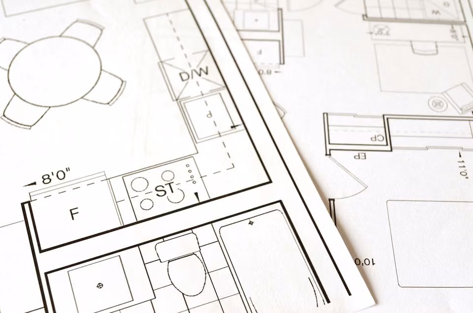 Gros plan d’un plan d’aménagement intérieur